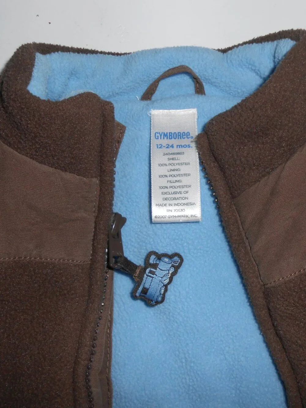 Gymboree zip front